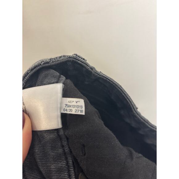 American Eagle Curvy Mom Jean Womens 8 Dark Gray High Rise Stretch - Picture 6 of 6